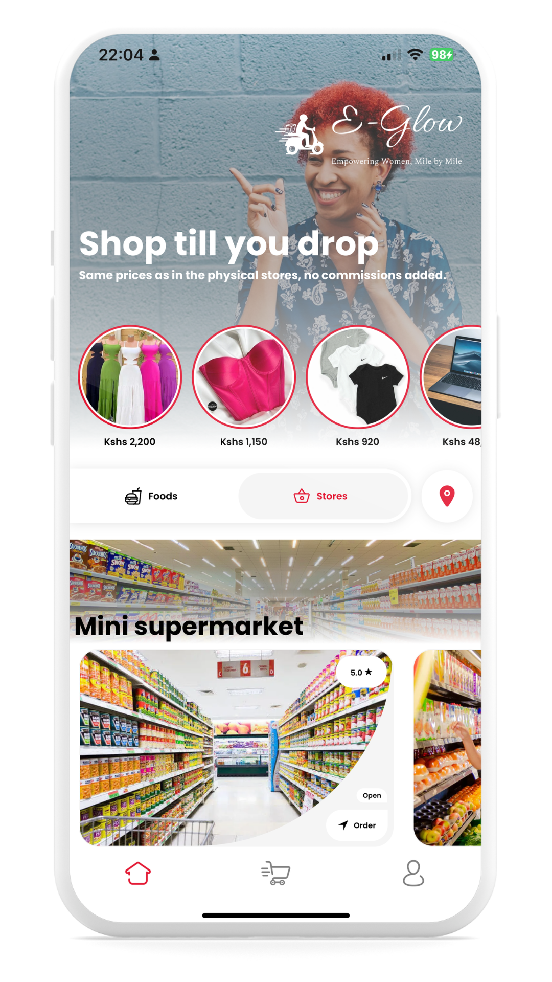 E-Glow App Interface